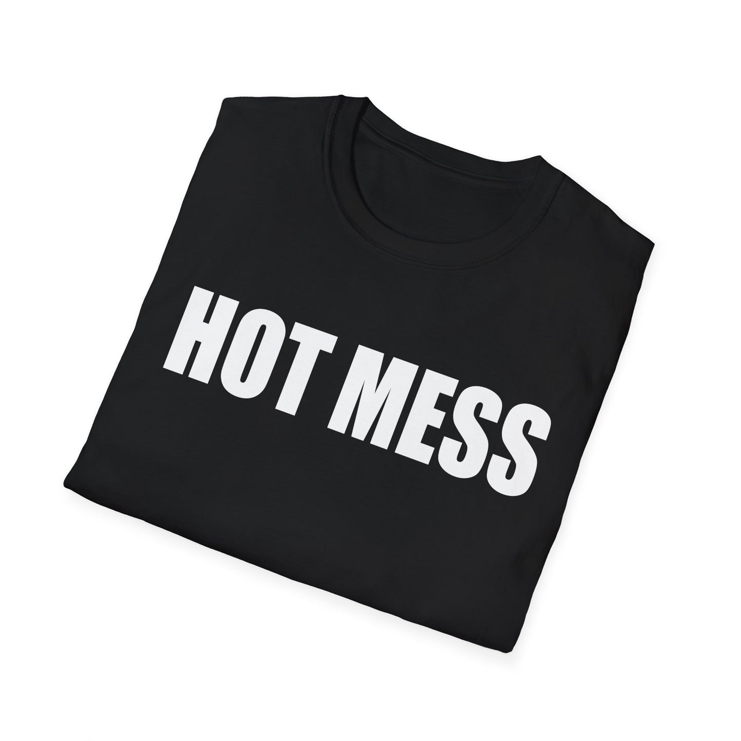 Hot Mess Unisex Softstyle T-Shirt - Casual Fun Tee for Everyday Wear