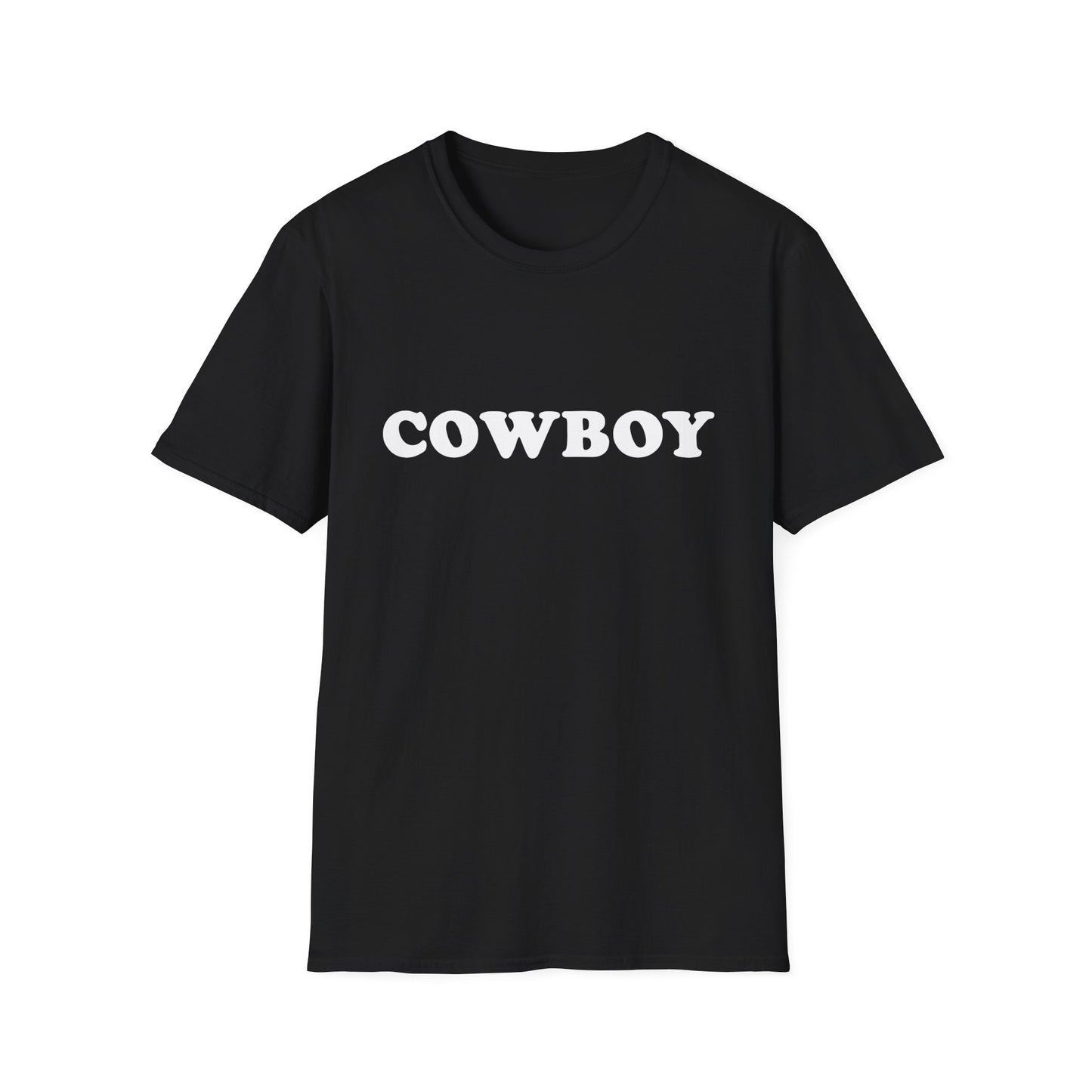 Cowboy Unisex Softstyle T-Shirt - Casual Western Vintage Tee