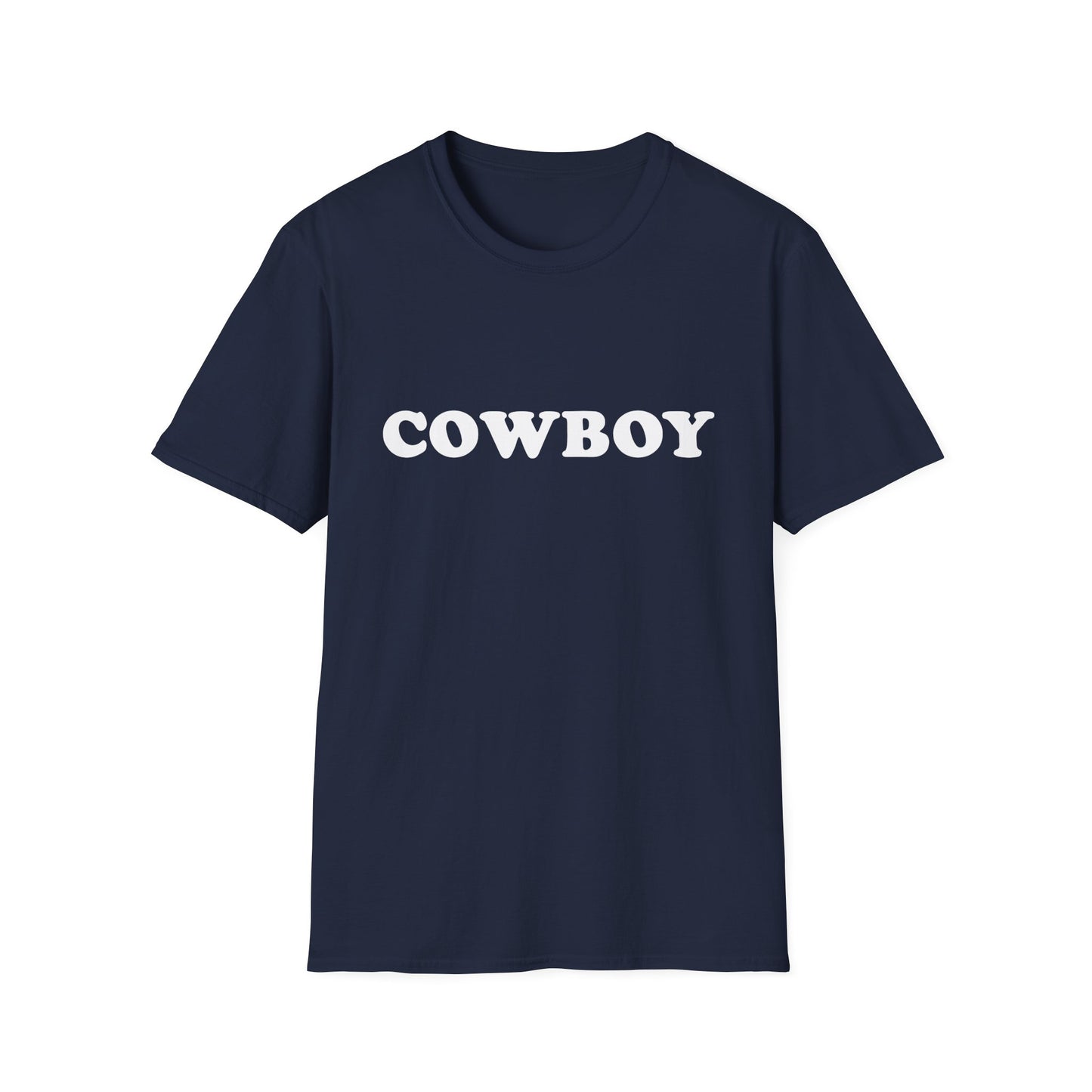 Cowboy Unisex Softstyle T-Shirt - Casual Western Vintage Tee