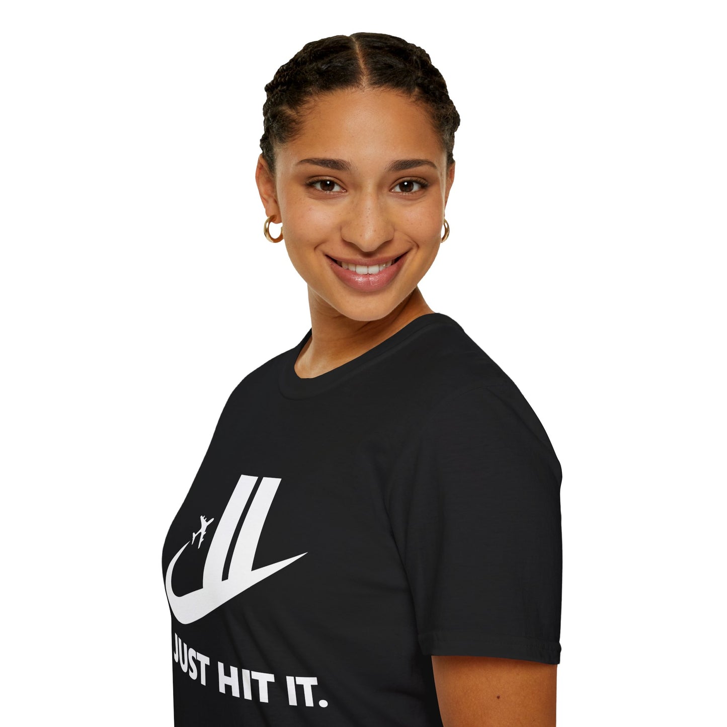 Funny Parody Nike T-Shirt "Just Hit It"