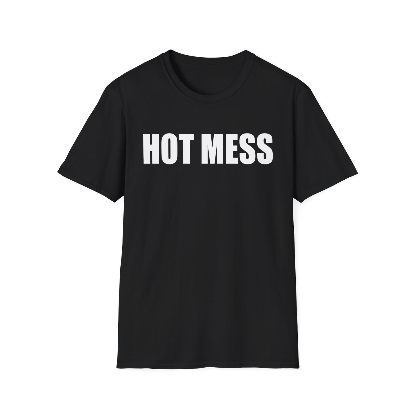 Hot Mess Unisex Softstyle T-Shirt - Casual Fun Tee for Everyday Wear