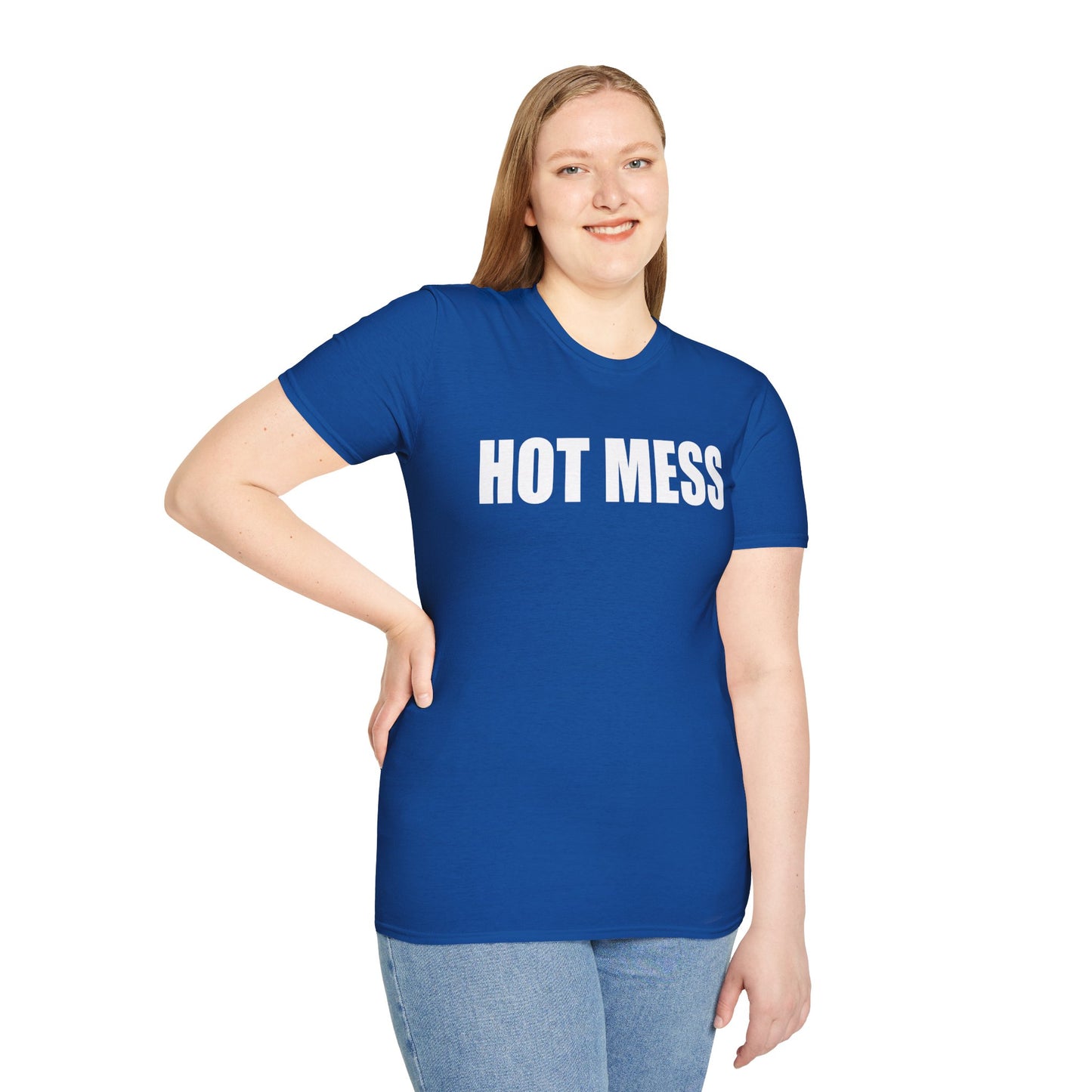 Hot Mess Unisex Softstyle T-Shirt - Casual Fun Tee for Everyday Wear