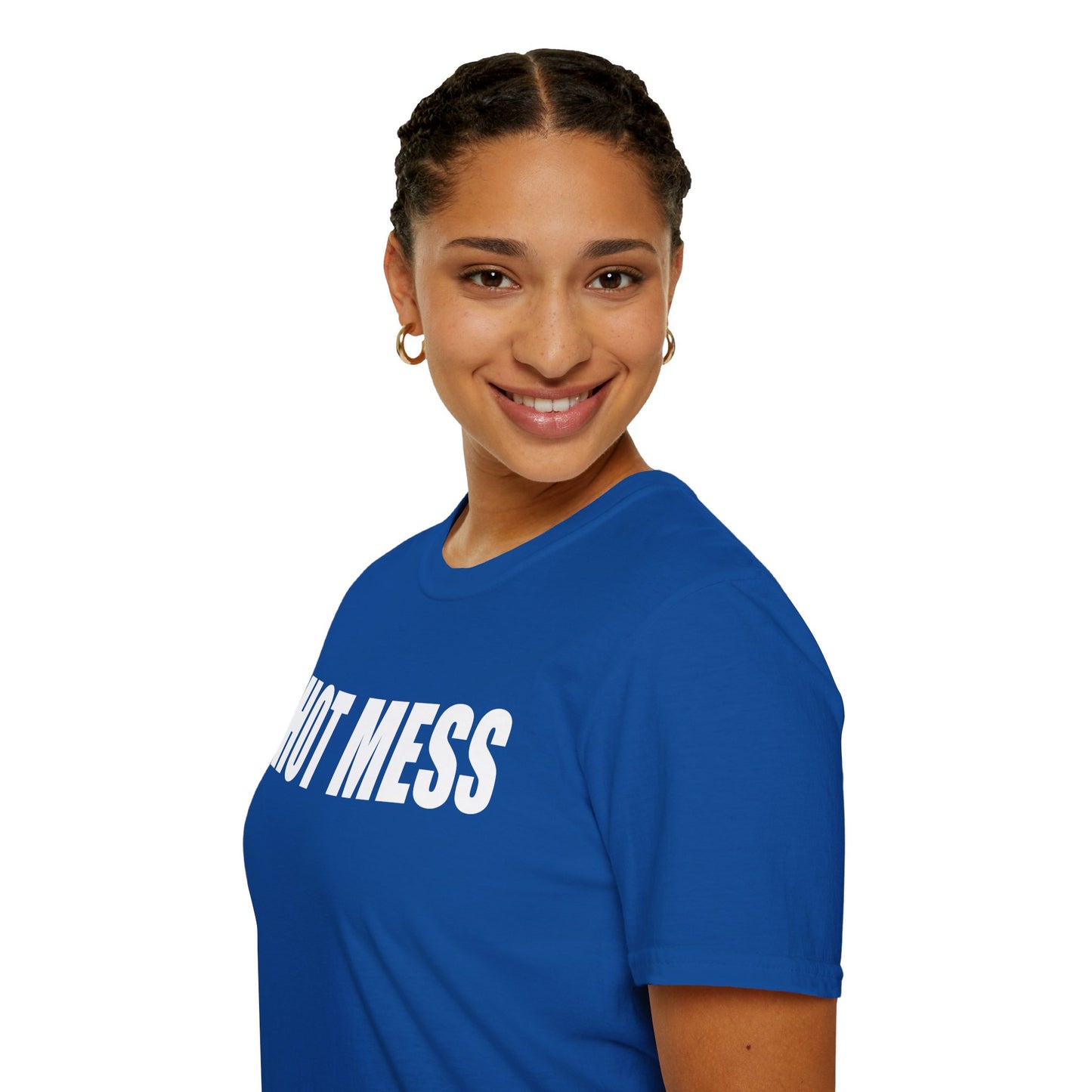 Hot Mess Unisex Softstyle T-Shirt - Casual Fun Tee for Everyday Wear