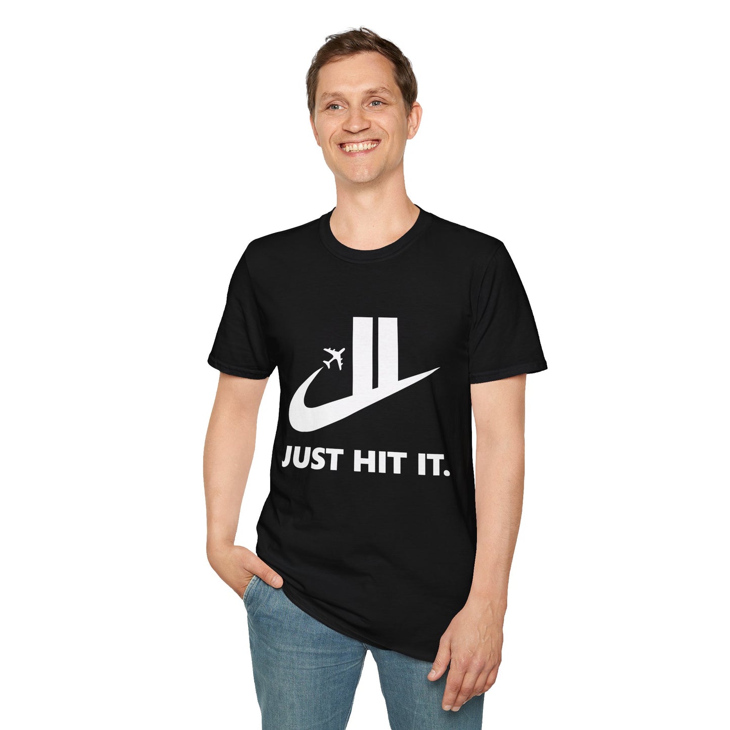 Funny Parody Nike T-Shirt "Just Hit It"