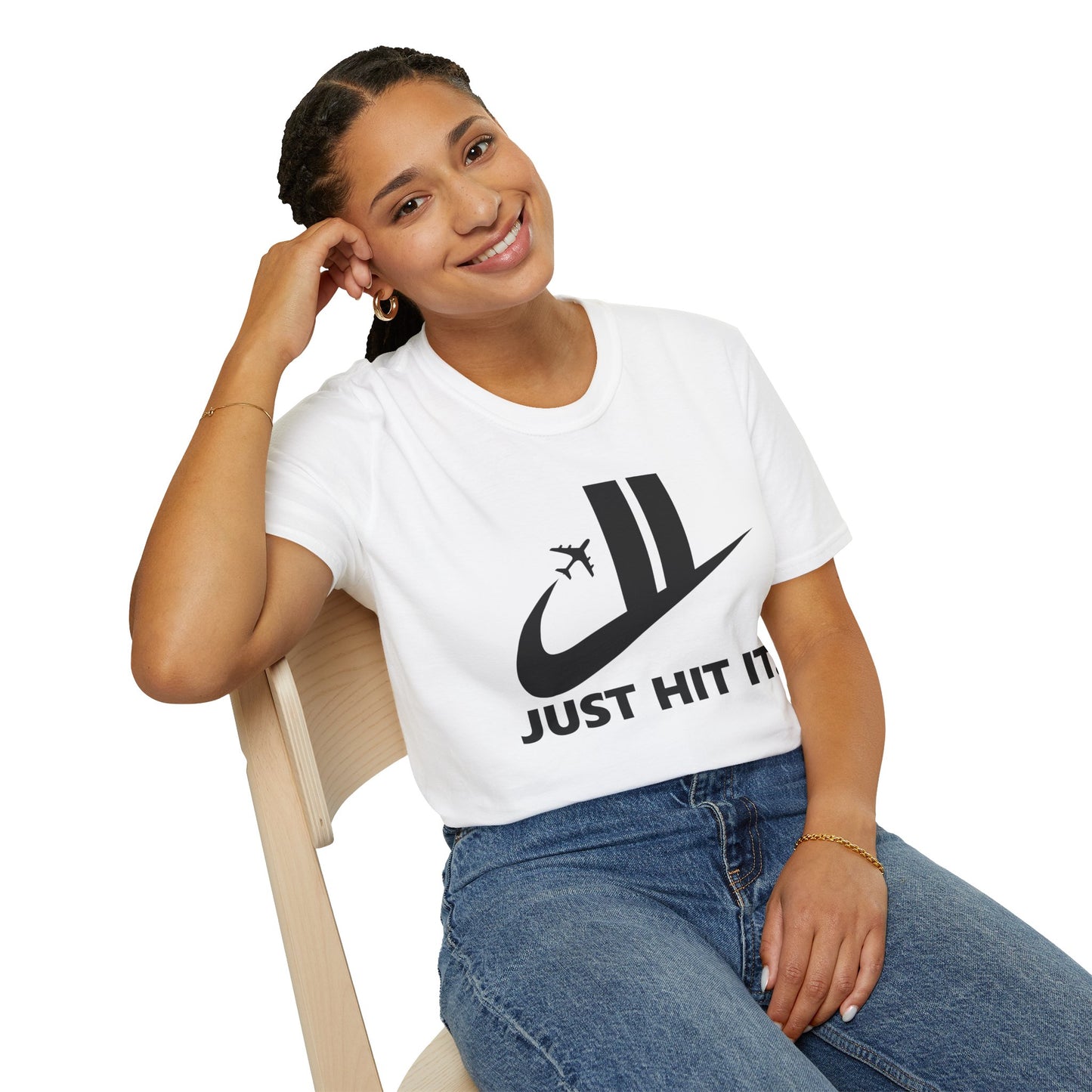 Funny Parody Nike T-Shirt "Just Hit It"