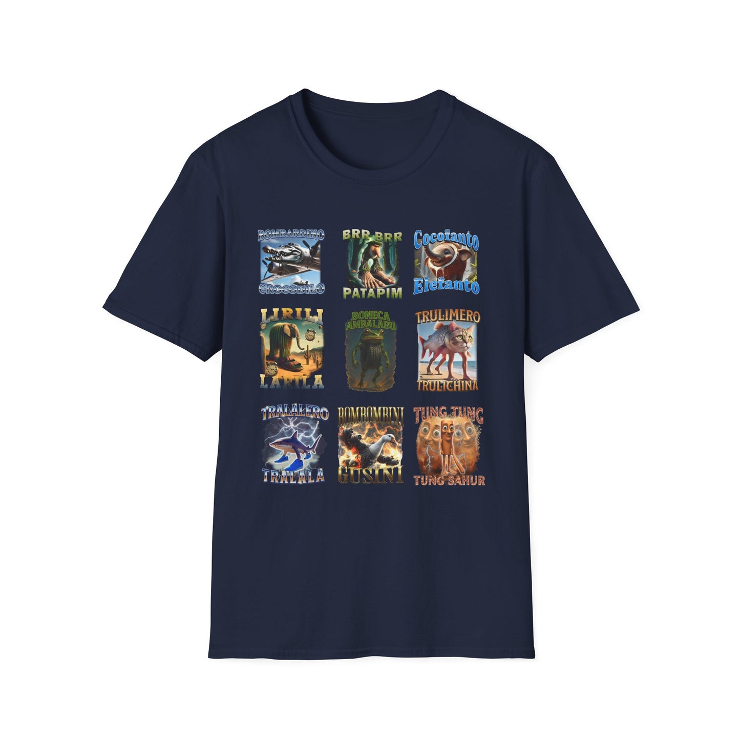 Italian Brainrot Memes T-shirt - Unisex Softstyle
