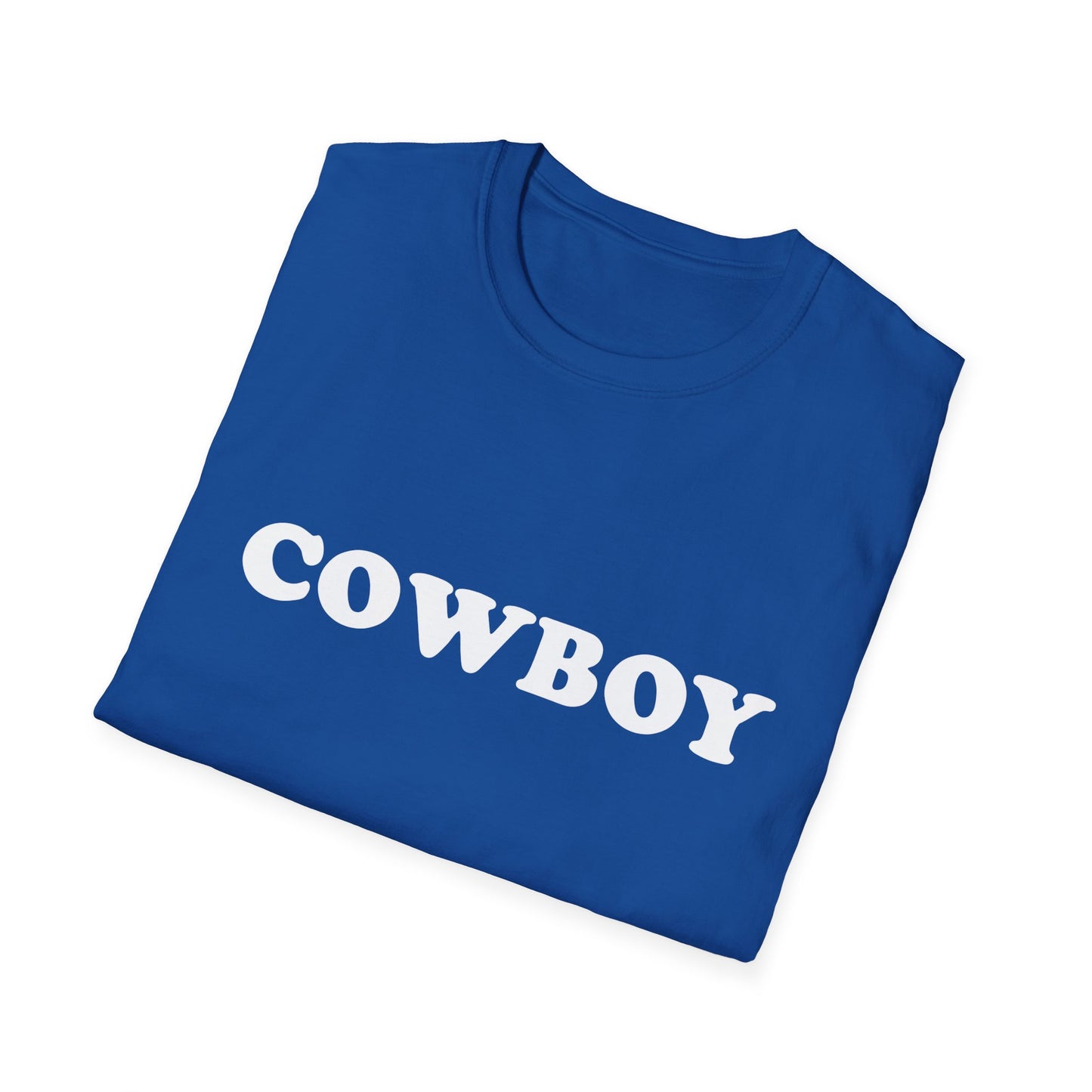 Cowboy Unisex Softstyle T-Shirt - Casual Western Vintage Tee