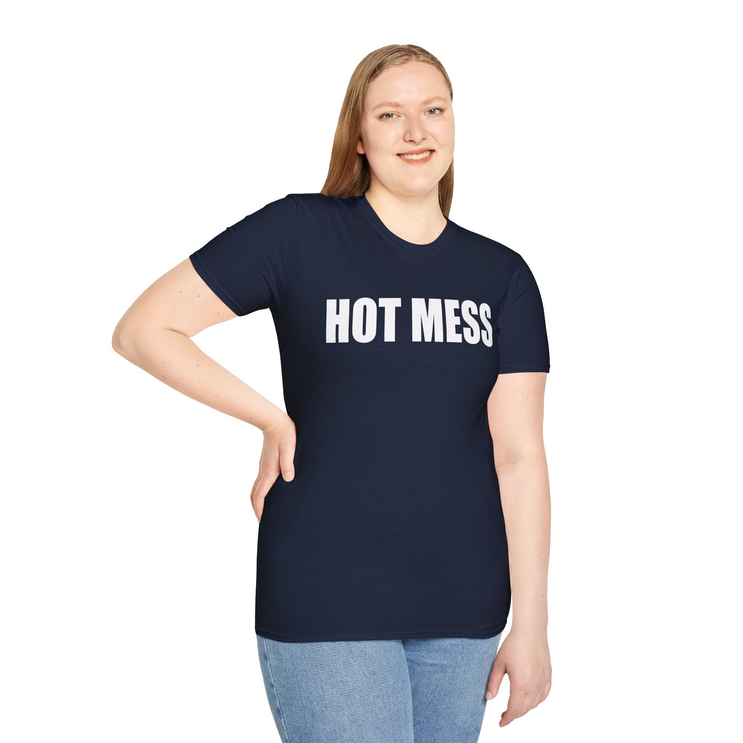 Hot Mess Unisex Softstyle T-Shirt - Casual Fun Tee for Everyday Wear