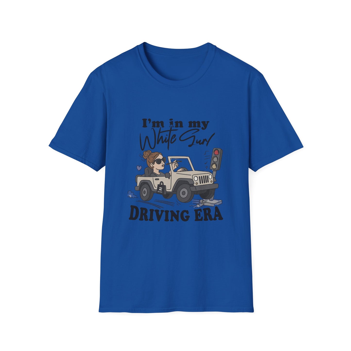 Funny Driving Era Unisex Softstyle T-Shirt - Perfect Summer Gift