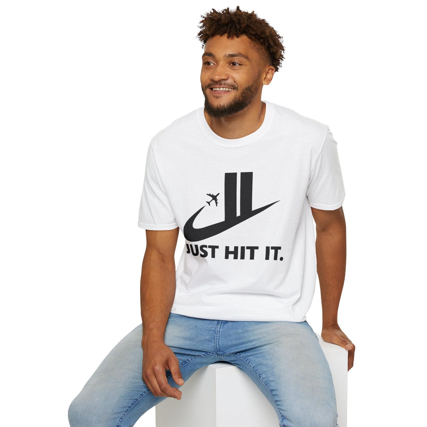 Funny Parody Nike T-Shirt "Just Hit It"
