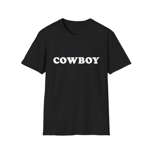 Cowboy Unisex Softstyle T-Shirt - Casual Western Vintage Tee