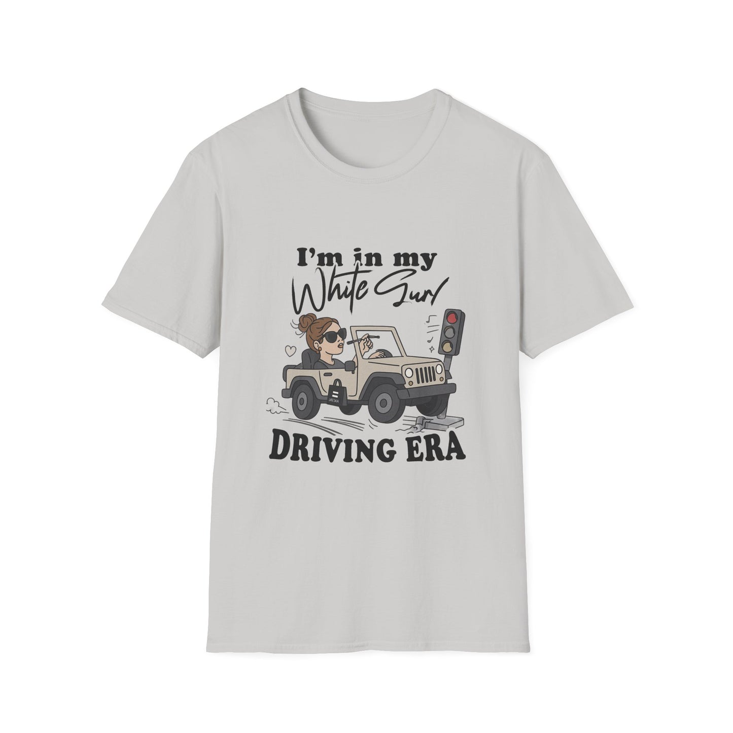 Funny Driving Era Unisex Softstyle T-Shirt - Perfect Summer Gift