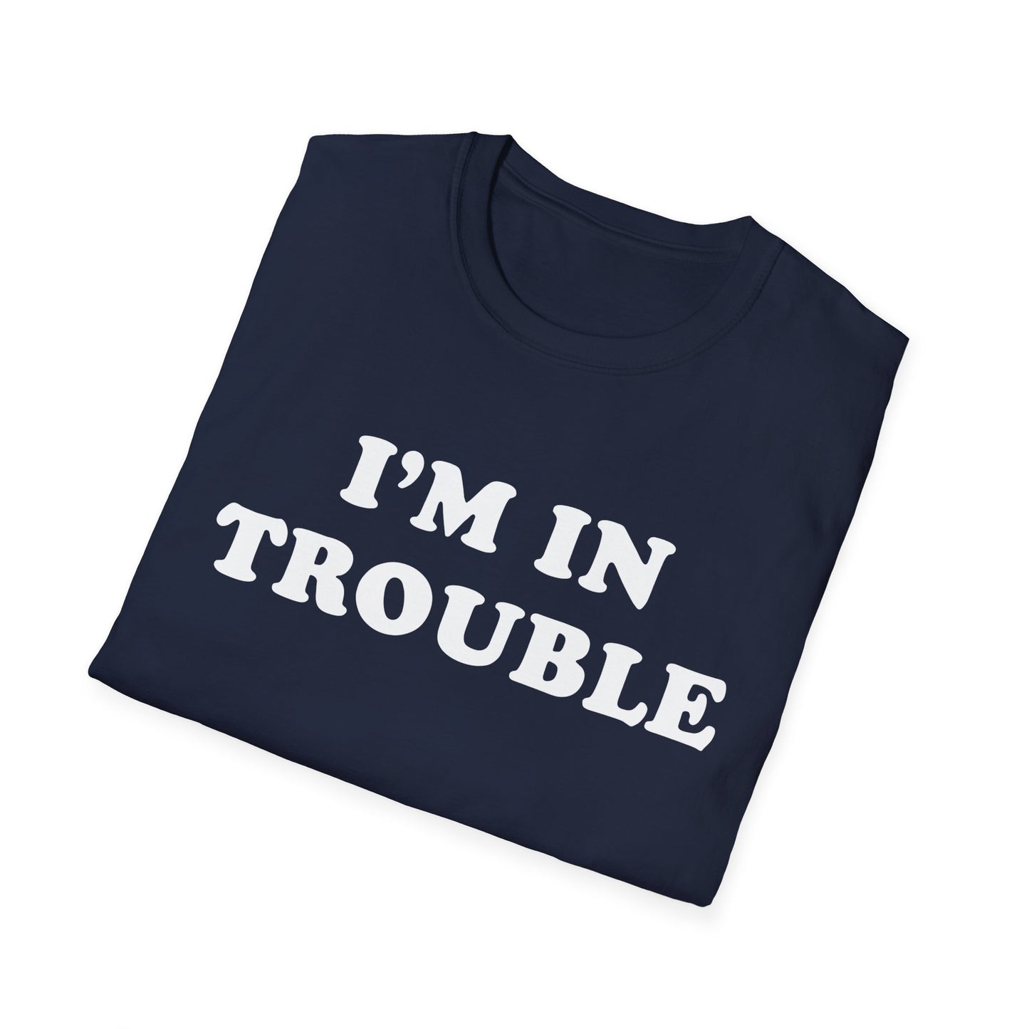 Funny Matching Couple Unisex T-Shirt - I'm trouble, I'm in trouble