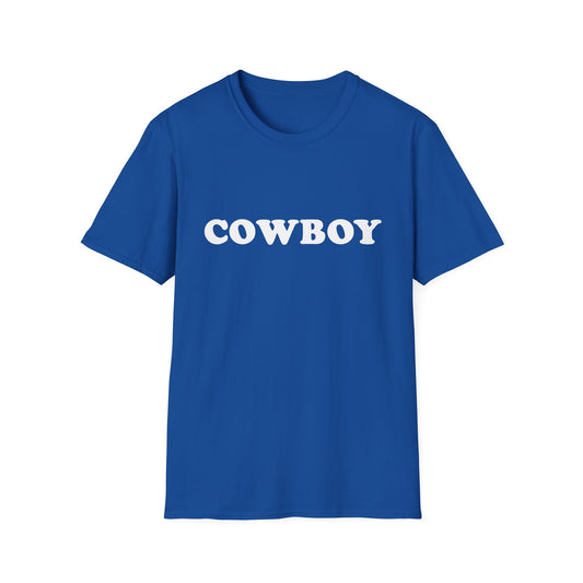 Cowboy Unisex Softstyle T-Shirt - Casual Western Vintage Tee