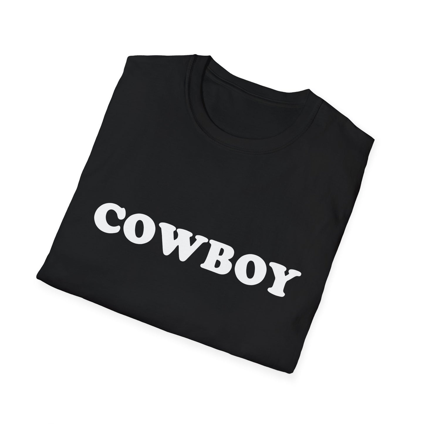 Cowboy Unisex Softstyle T-Shirt - Casual Western Vintage Tee