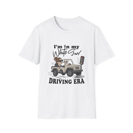 Funny Driving Era Unisex Softstyle T-Shirt - Perfect Summer Gift